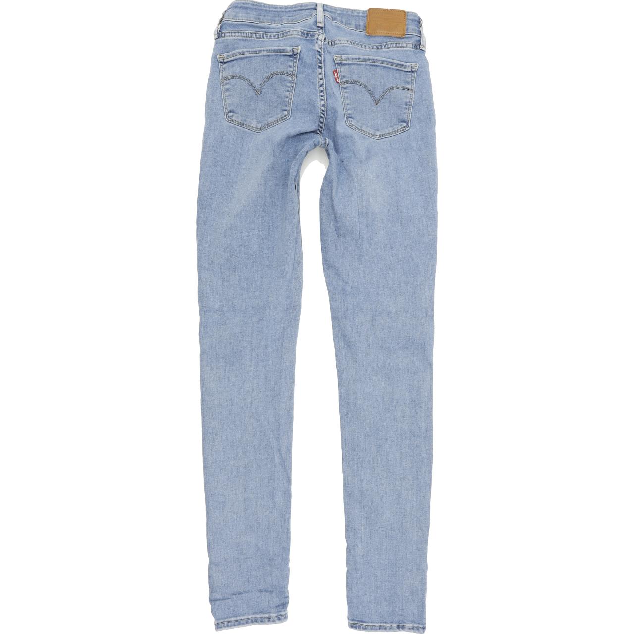 Levi's 711 Women Blue Skinny Slim Stretch Jeans W25 L30