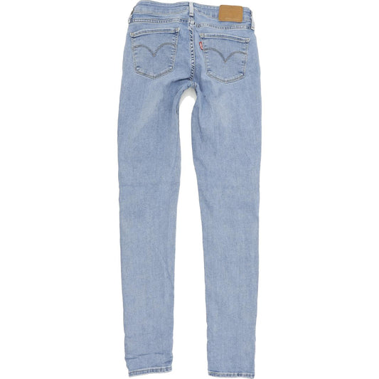 Levi's 711 Women Blue Skinny Slim Stretch Jeans W25 L30