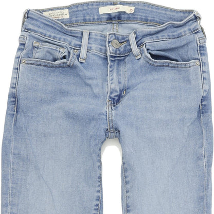 Levi's 711 Women Blue Skinny Slim Stretch Jeans W25 L30