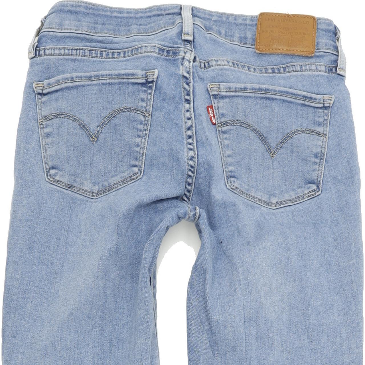 Levi's 711 Women Blue Skinny Slim Stretch Jeans W25 L30