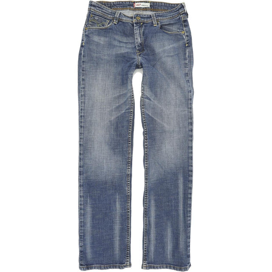 Levi's 627 Women Blue Straight Regular Stretch Jeans W30 L31