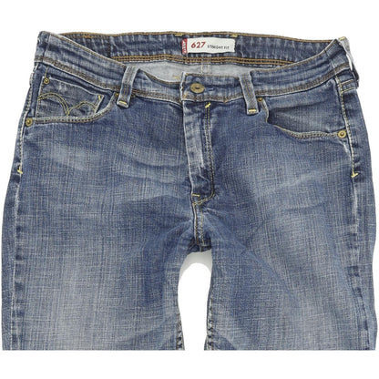 Levi's 627 Women Blue Straight Regular Stretch Jeans W30 L31
