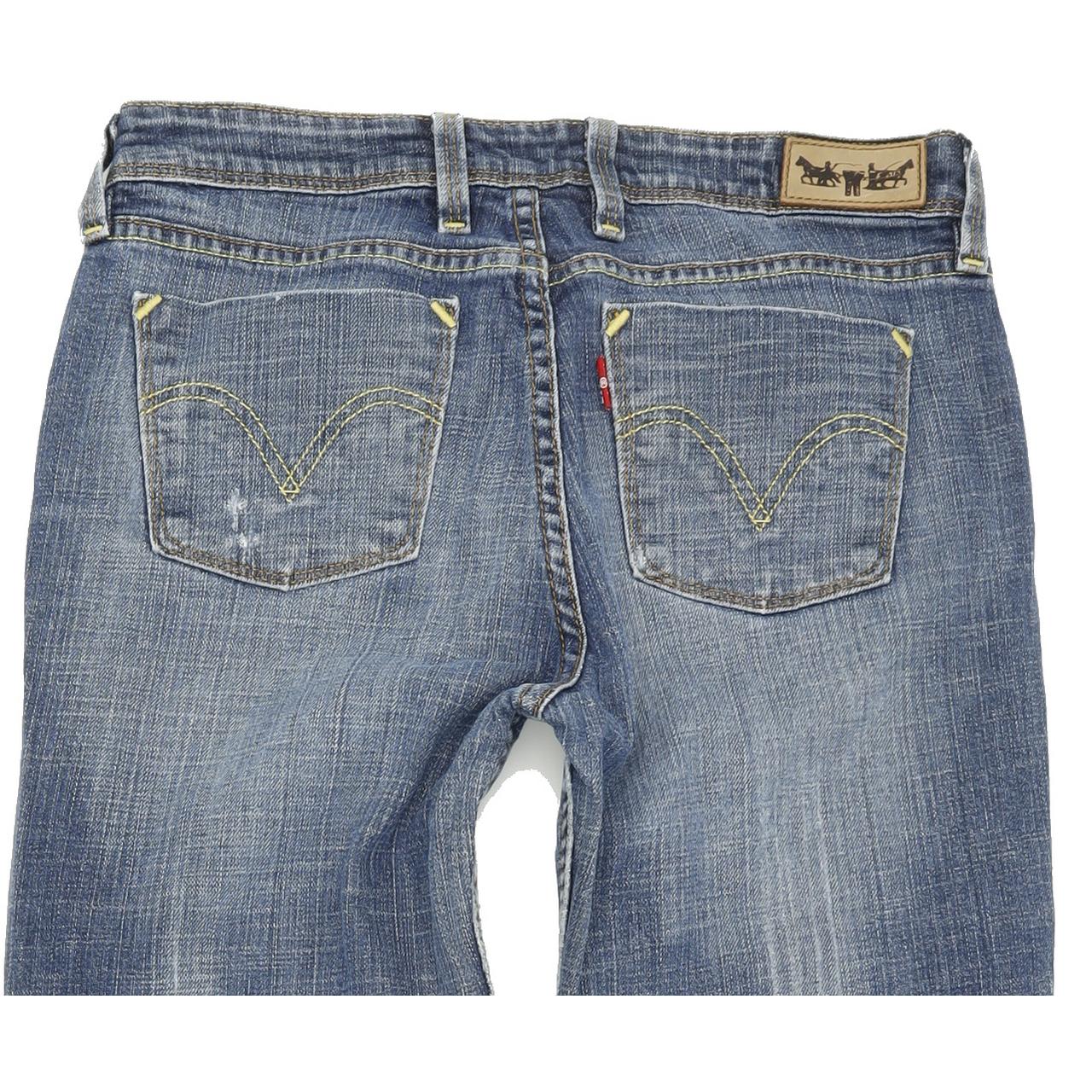 Levi's 627 Women Blue Straight Regular Stretch Jeans W30 L31