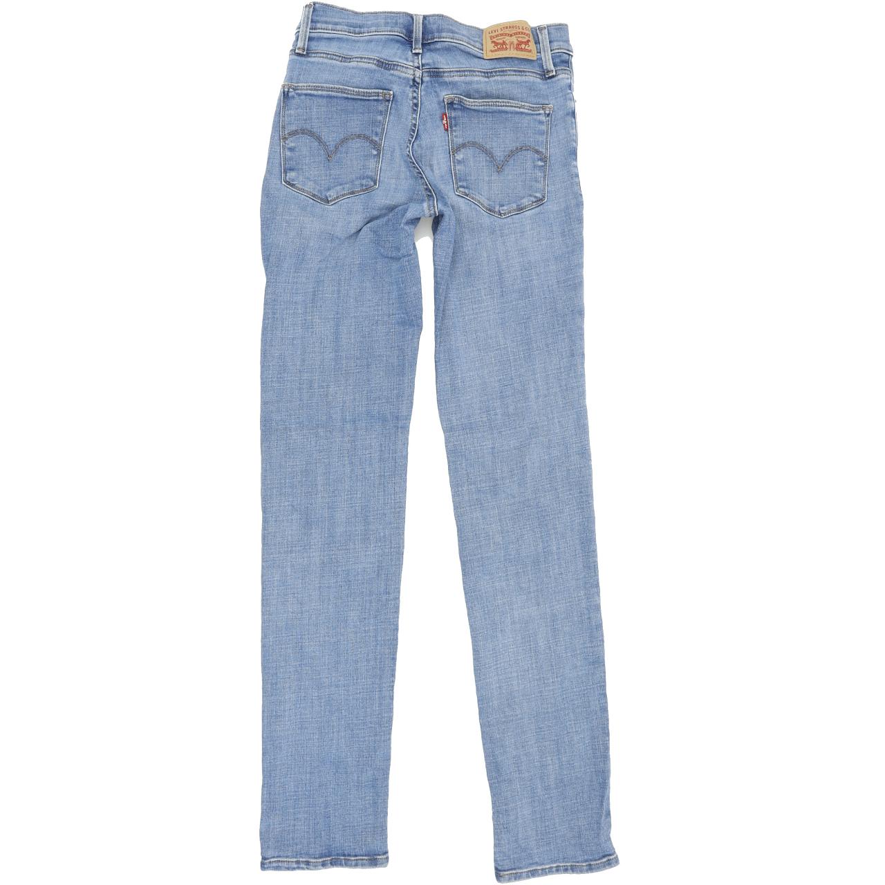 Levi's Slimming Women Blue Straight Slim Stretch Jeans W26 L31