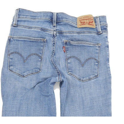 Levi's Slimming Women Blue Straight Slim Stretch Jeans W26 L31
