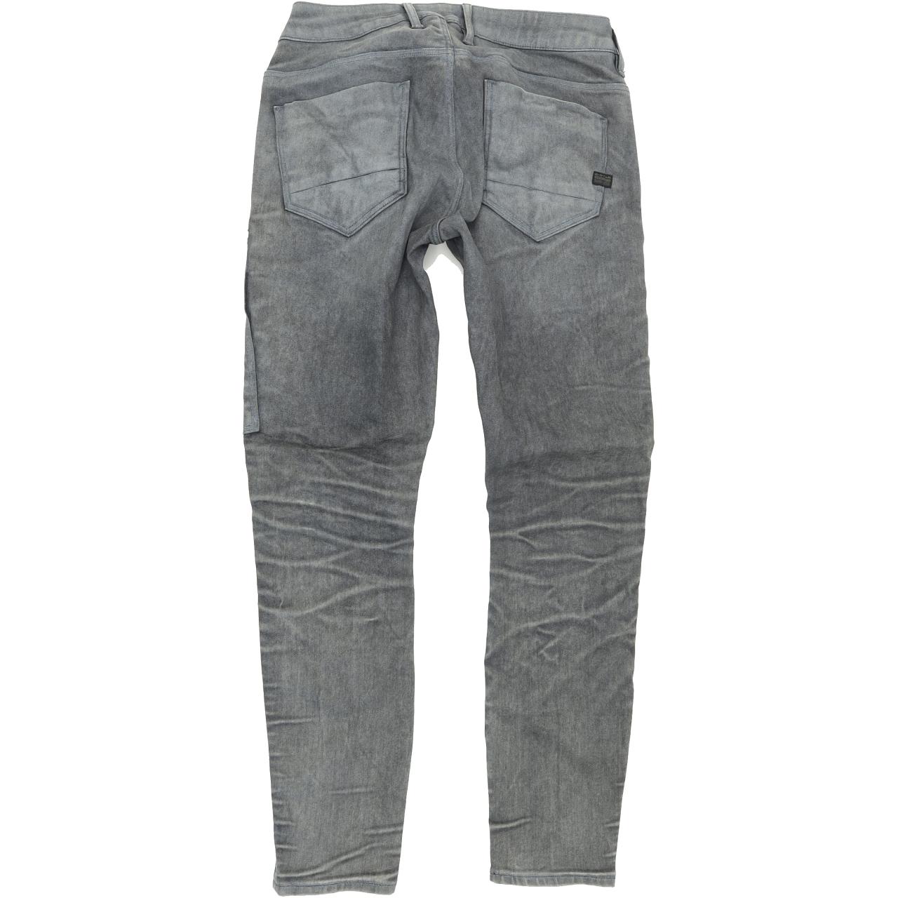 G-Star Powel Mid Women Grey Skinny Slim Stretch Jeans W31 L30