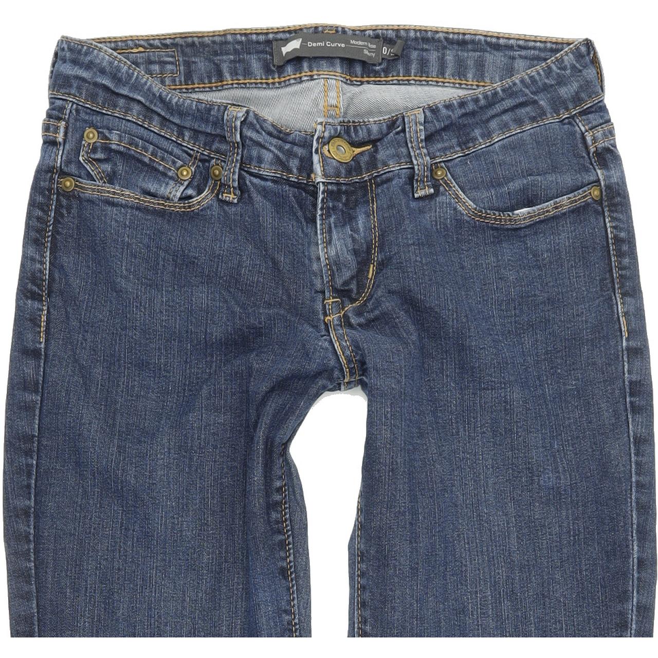 Levi's Demi Curve Women Blue Skinny Slim Stretch Jeans W25 L30