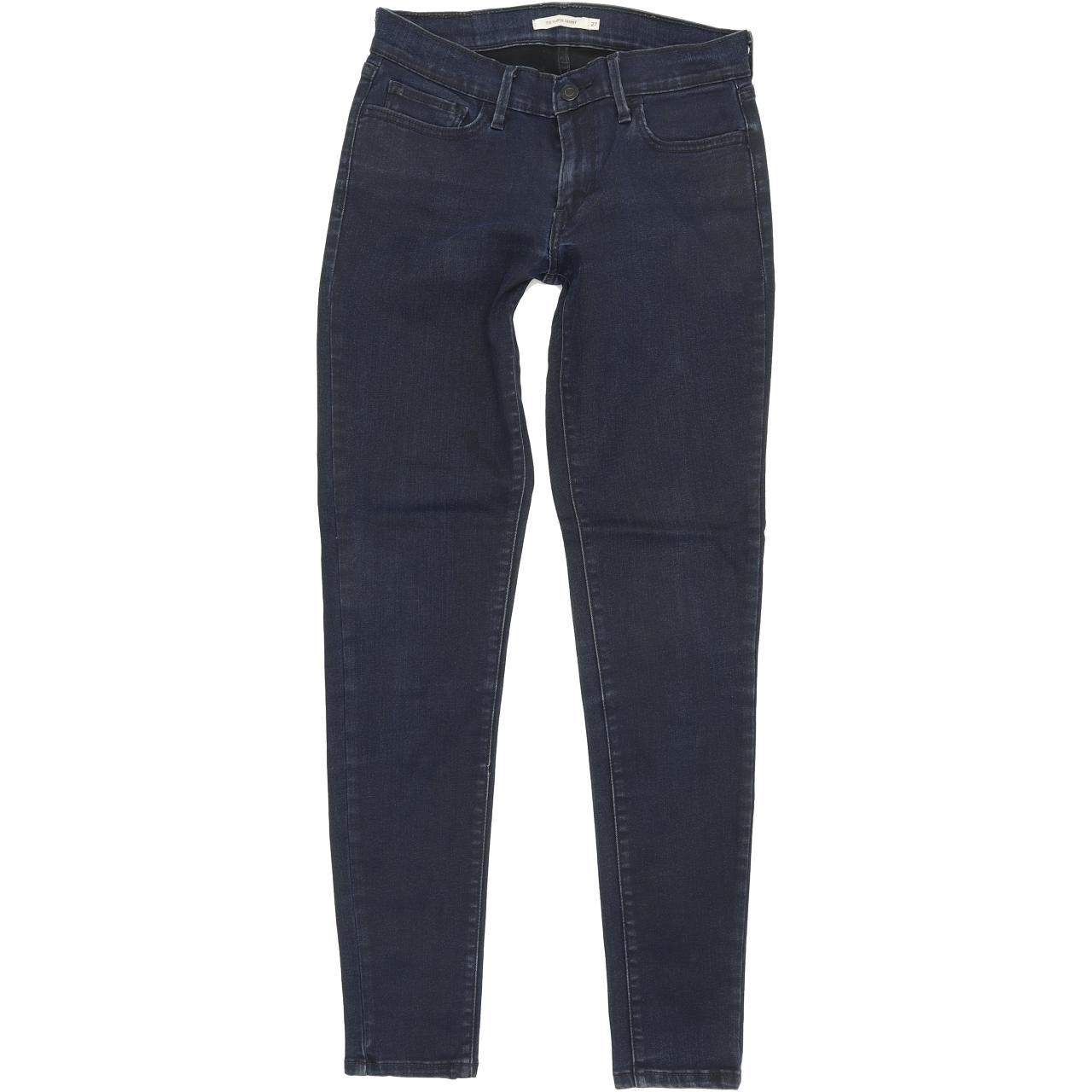 Levi's 710 Super Women Blue Skinny Slim Stretch Jeans W27 L30