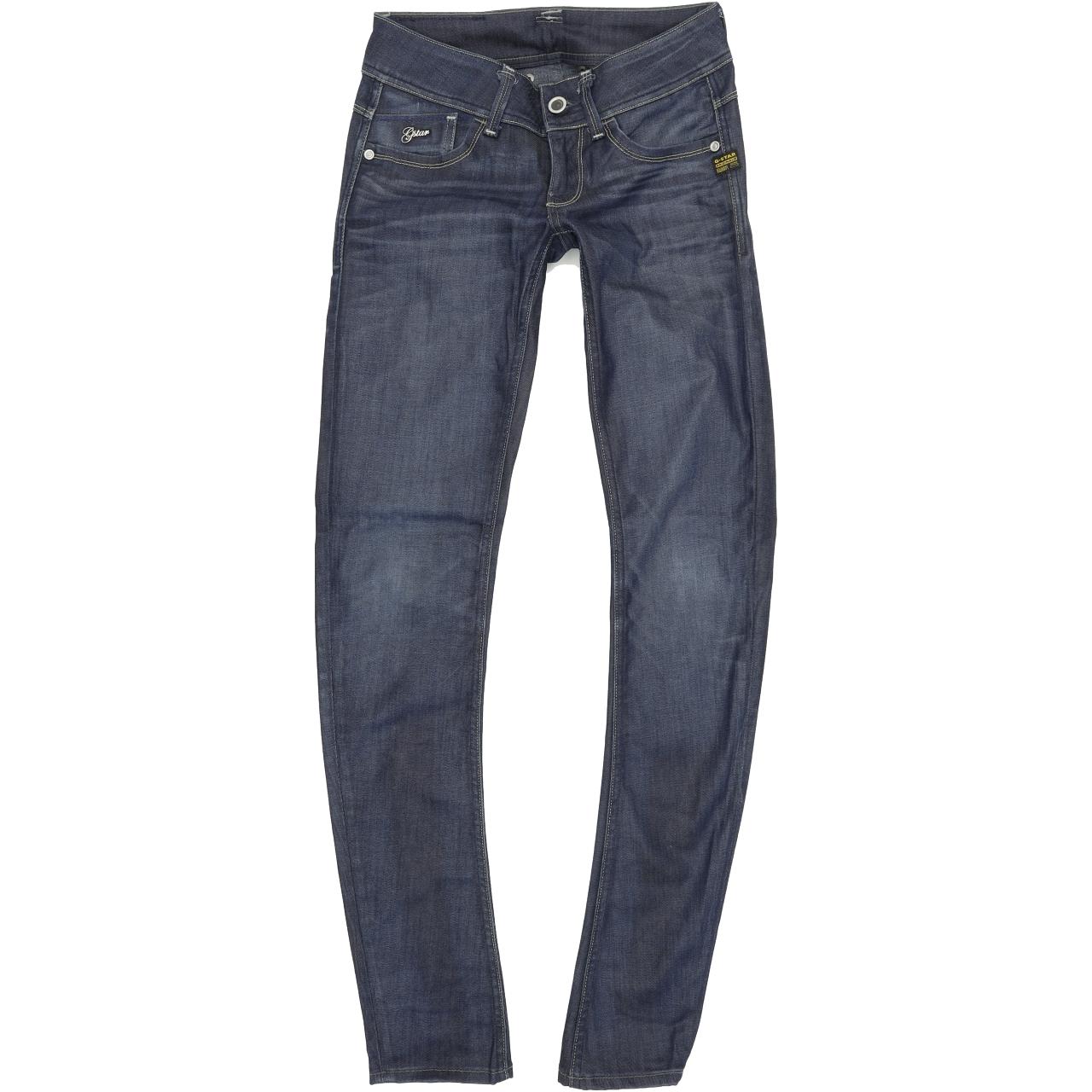 G-Star Lynn Women Blue Skinny Slim Stretch Jeans W26 L34