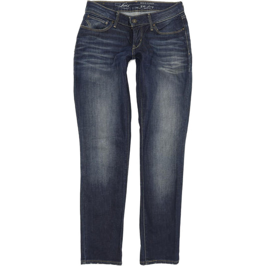 Levi's Bold Curve Women Blue Straight Slim Stretch Jeans W26 L29