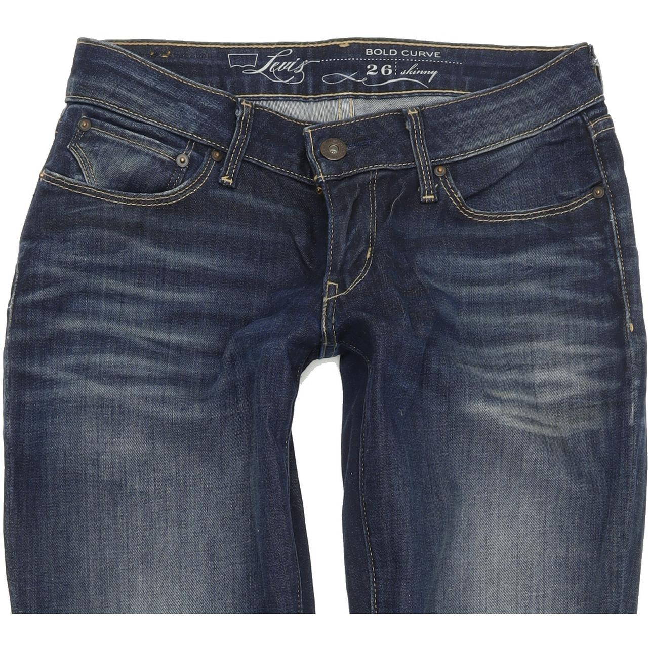 Levi's Bold Curve Women Blue Straight Slim Stretch Jeans W26 L29