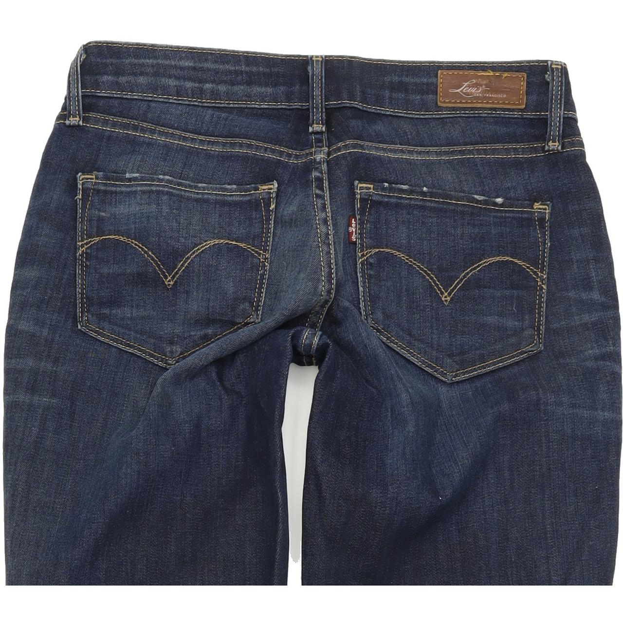 Levi's Bold Curve Women Blue Straight Slim Stretch Jeans W26 L29
