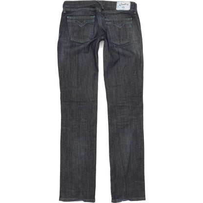 Replay W475 Women Blue Straight Regular Stretch Jeans W27 L32