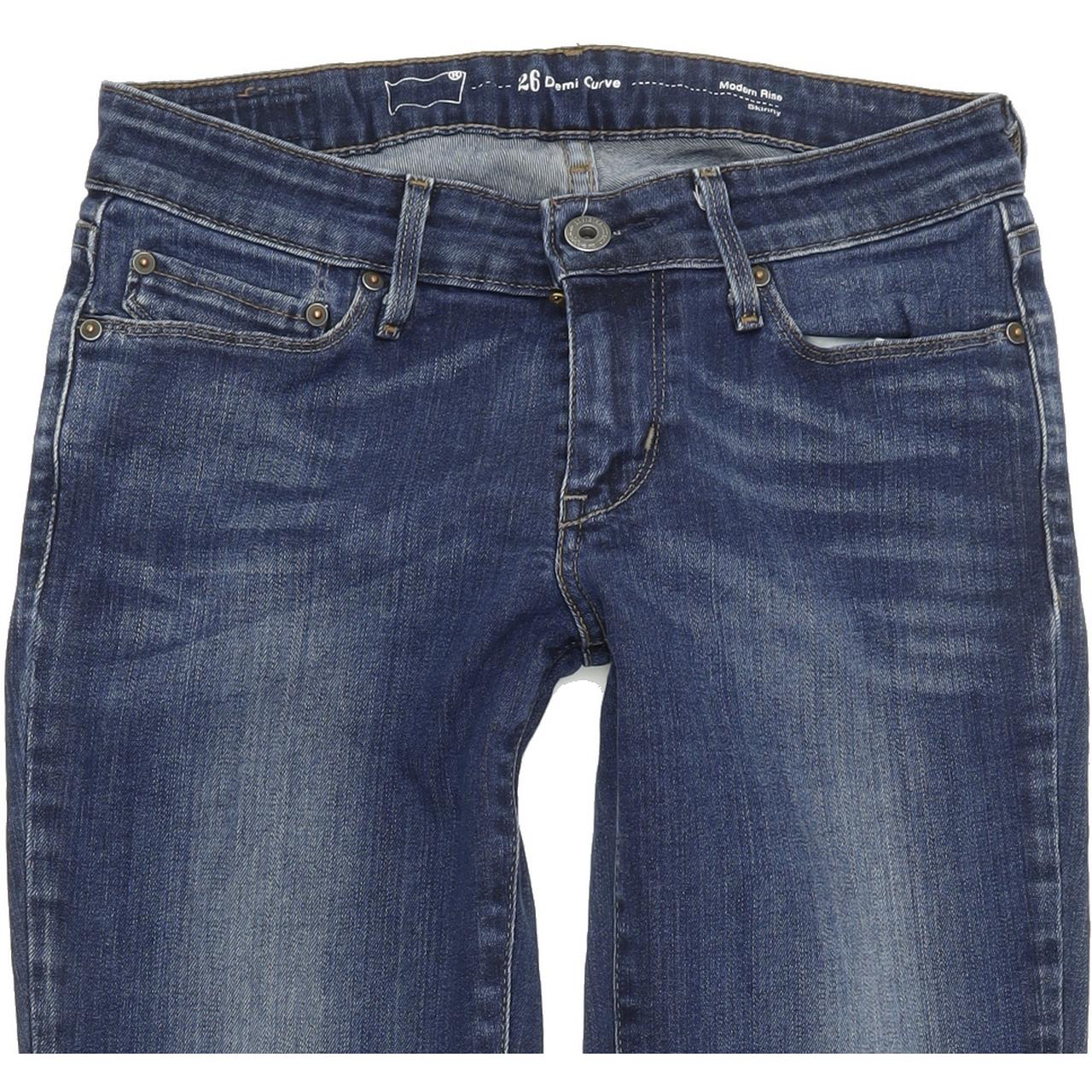 Levi's Demi Curve Women Blue Skinny Slim Stretch Jeans W26 L30