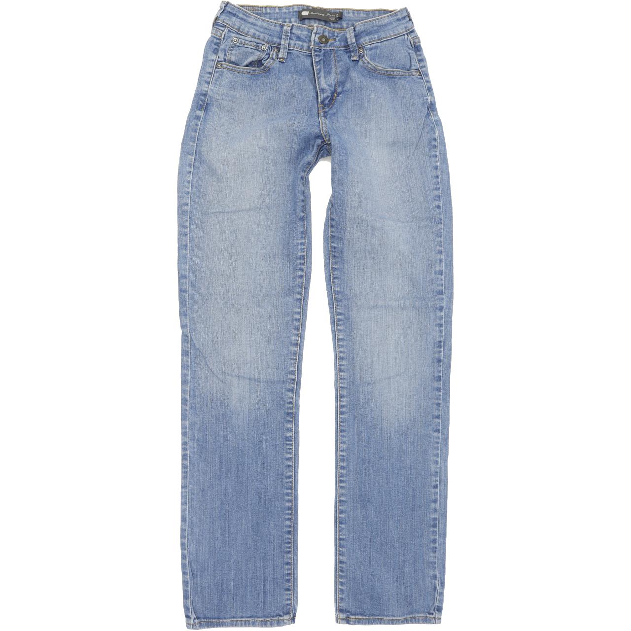 Levi's Demi Curve Women Blue Straight Slim Stretch Jeans W26 L31