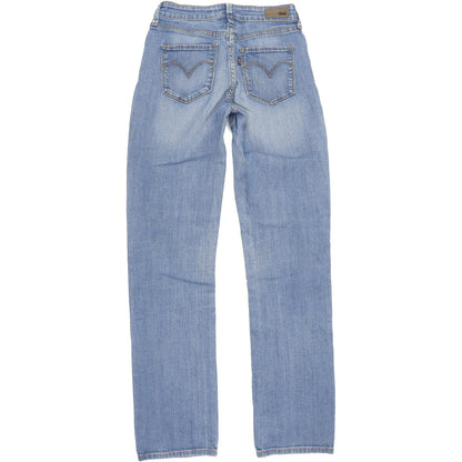 Levi's Demi Curve Women Blue Straight Slim Stretch Jeans W26 L31