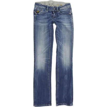 G-Star Midge Women Blue Straight Regular Stretch Jeans W26 L32