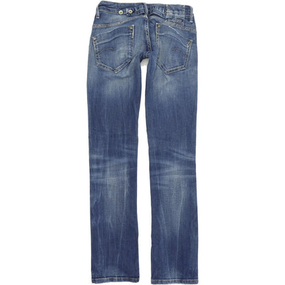 G-Star Midge Women Blue Straight Regular Stretch Jeans W26 L32