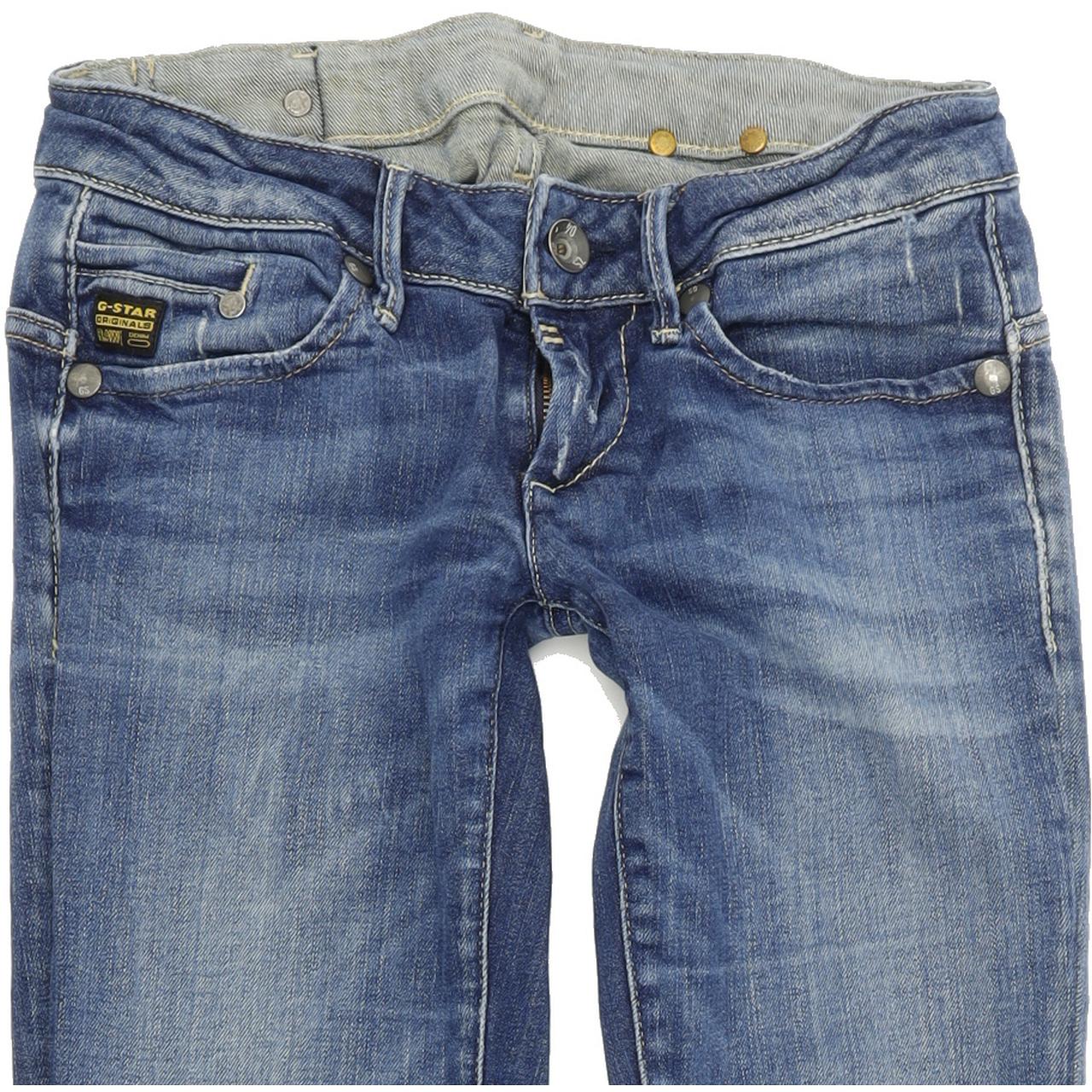 G-Star Midge Women Blue Straight Regular Stretch Jeans W26 L32