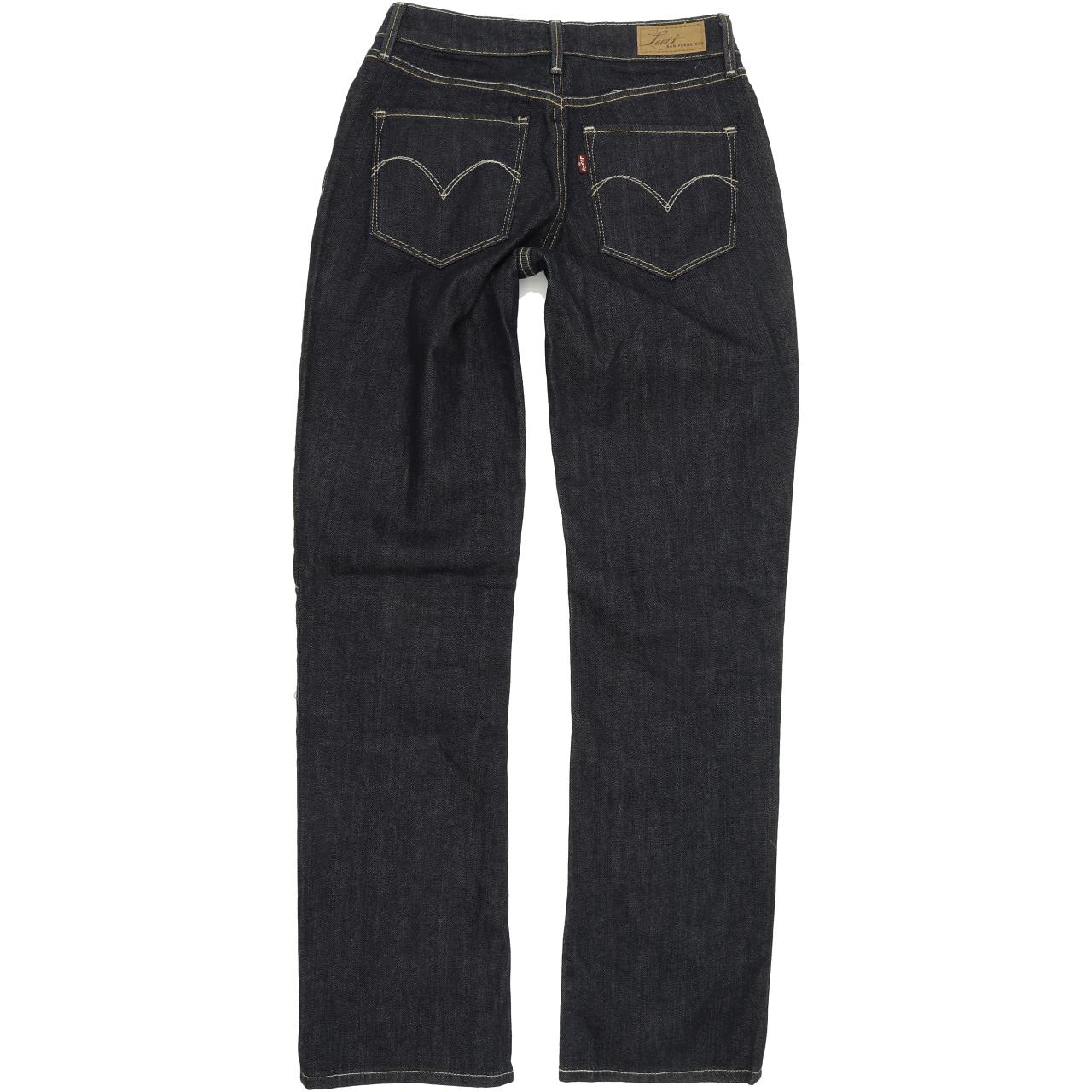 Levi's Bold Curve Women Blue Straight Regular Stretch Jeans W27 L30