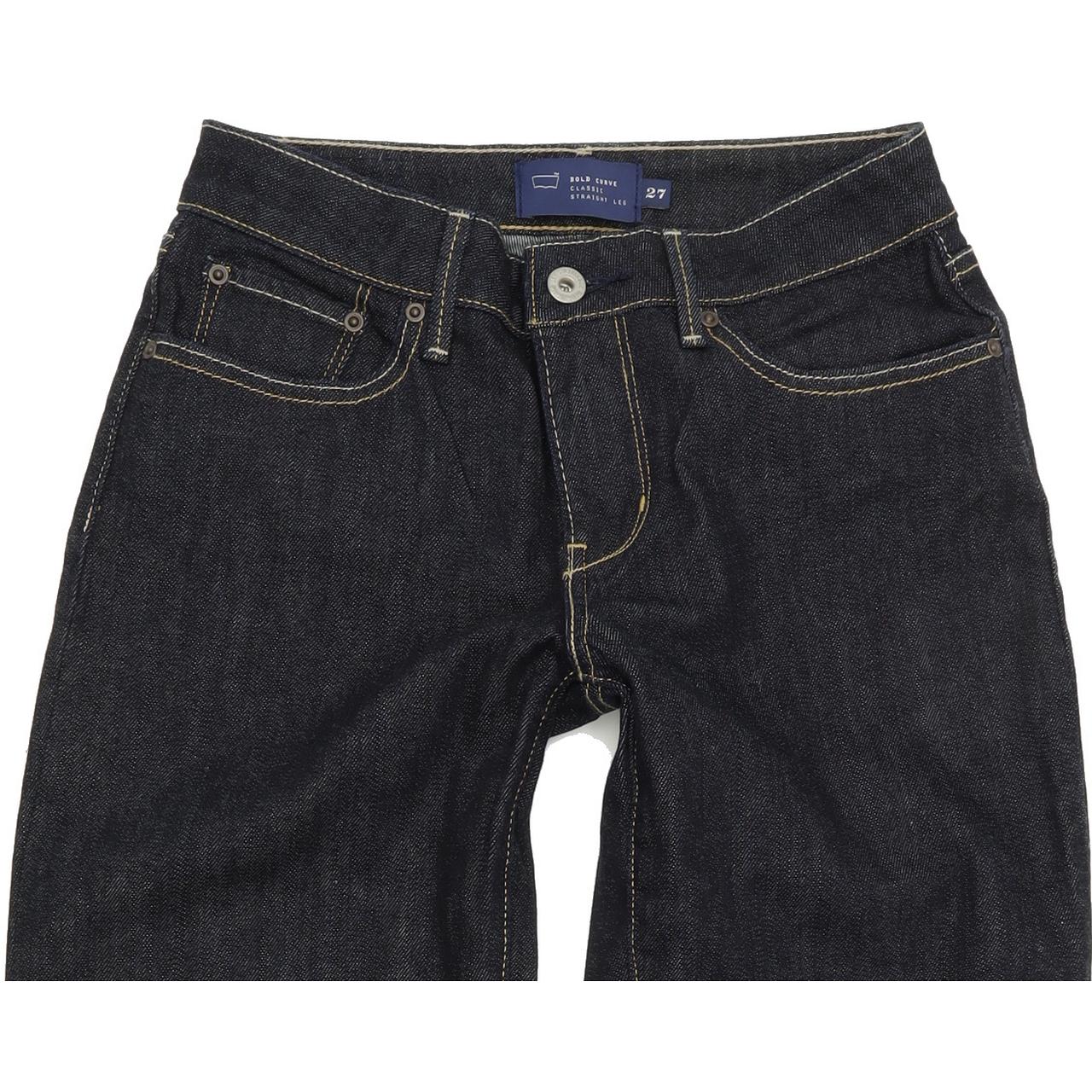 Levi's Bold Curve Women Blue Straight Regular Stretch Jeans W27 L30