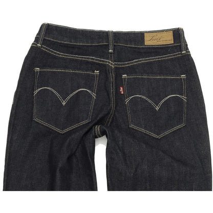 Levi's Bold Curve Women Blue Straight Regular Stretch Jeans W27 L30