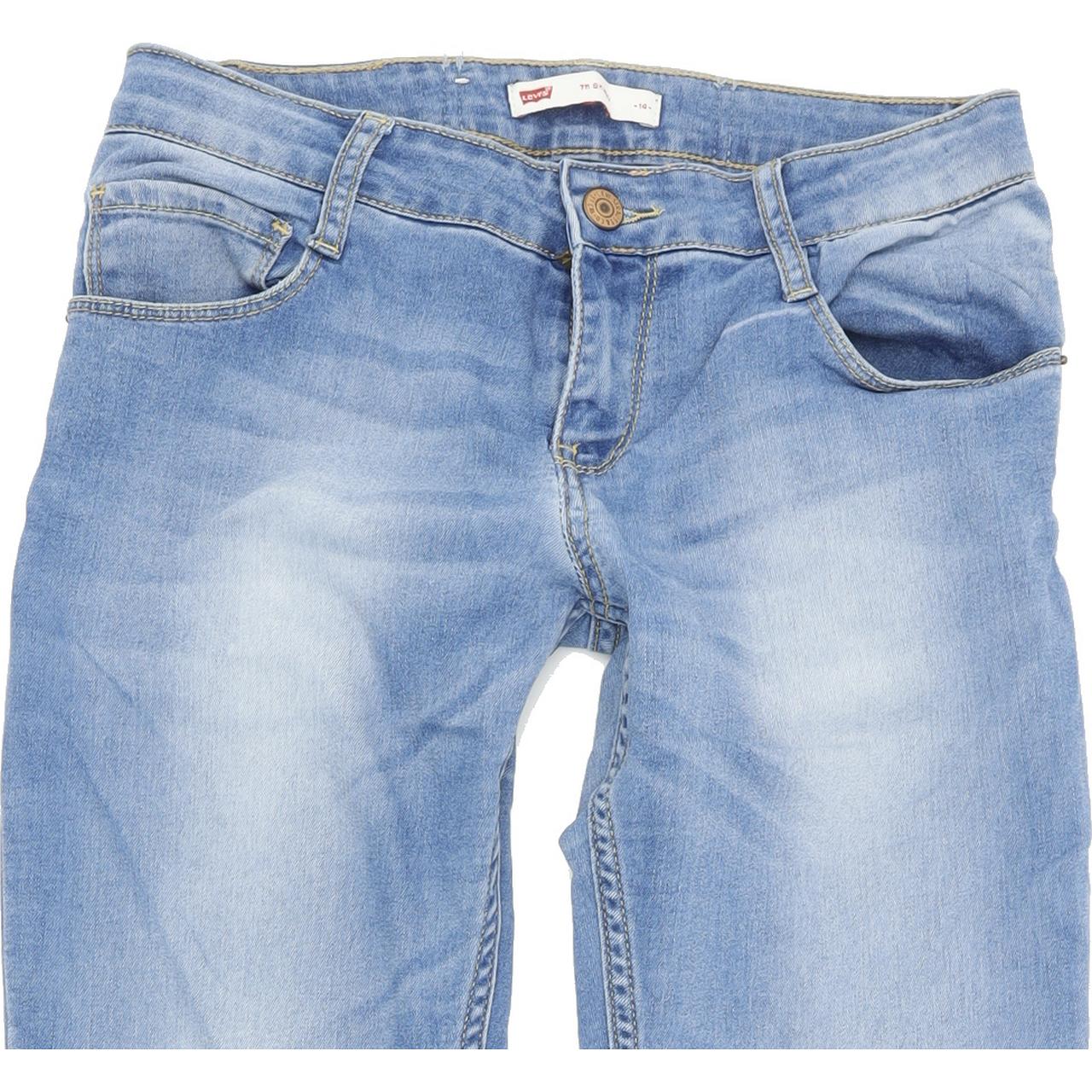 Levi's 711 Kids Women Blue Skinny Slim Stretch Jeans W26 L30