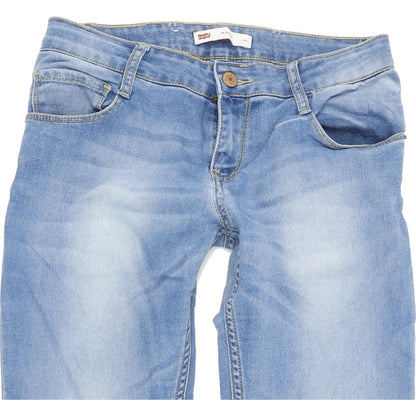 Levi's 711 Kids Women Blue Skinny Slim Stretch Jeans W26 L30