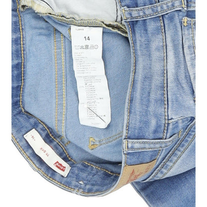 Levi's 711 Kids Women Blue Skinny Slim Stretch Jeans W26 L30