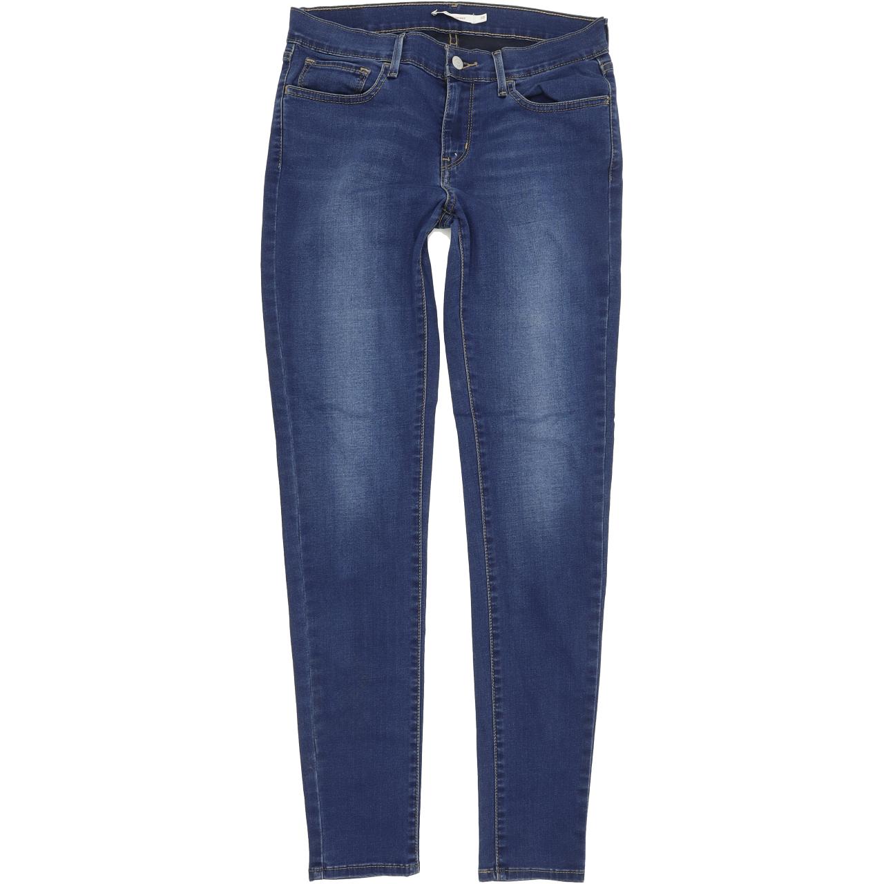 Levi's 710 Super Women Blue Skinny Slim Stretch Jeans W30 L32