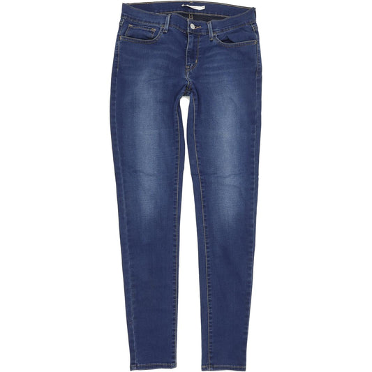 Levi's 710 Super Women Blue Skinny Slim Stretch Jeans W30 L32