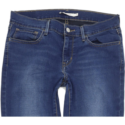 Levi's 710 Super Women Blue Skinny Slim Stretch Jeans W30 L32