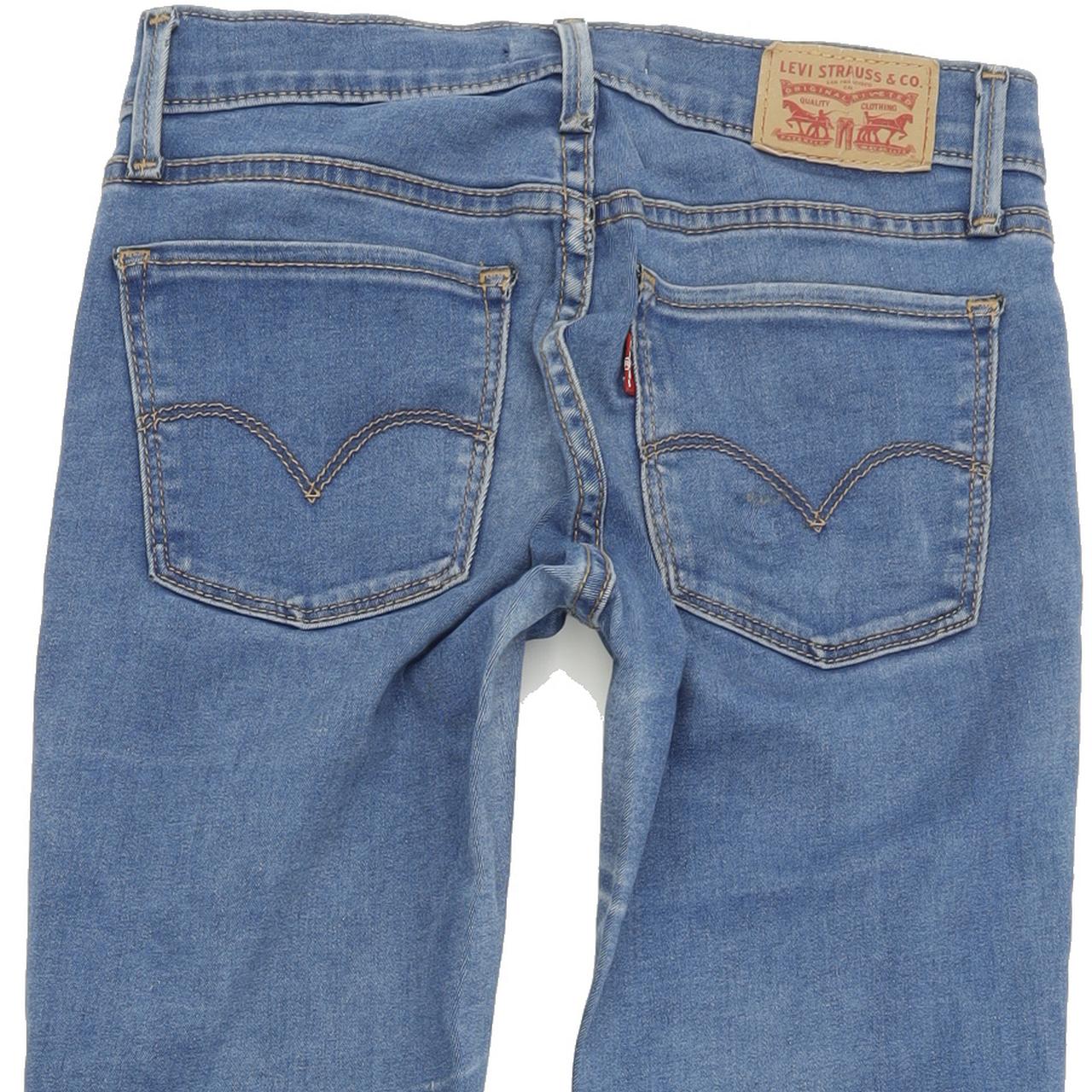 Levi's 710 Super Women Blue Skinny Slim Stretch Jeans W24 L30