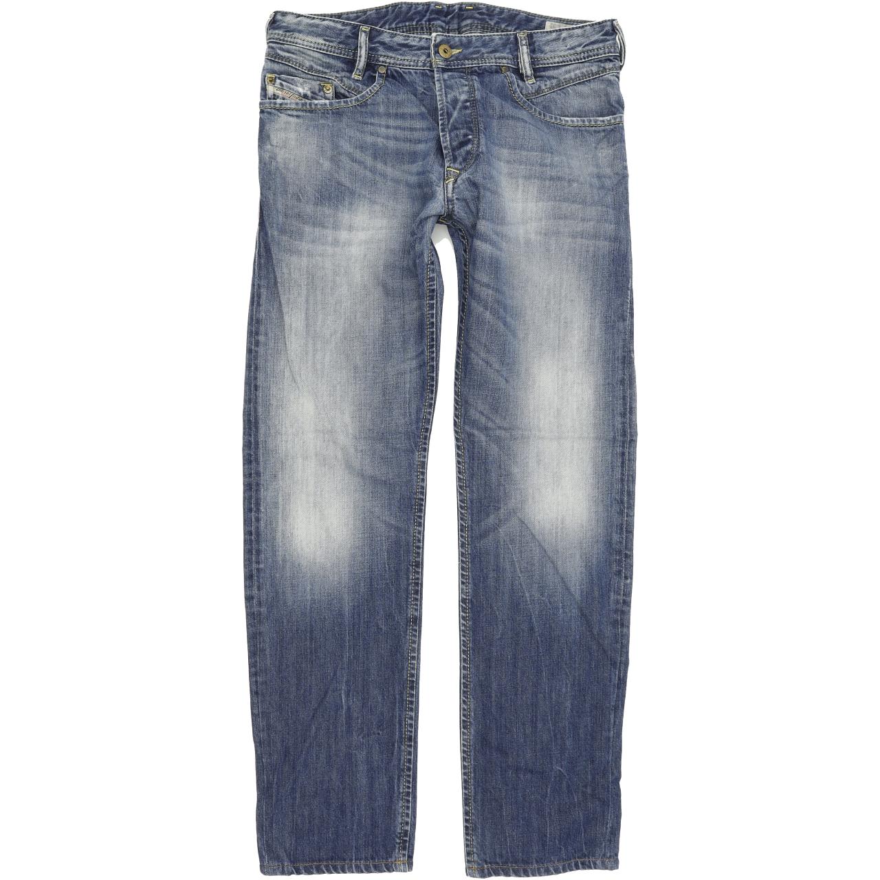Diesel Iakop 0814A Men Blue Tapered Slim Jeans W30 L31