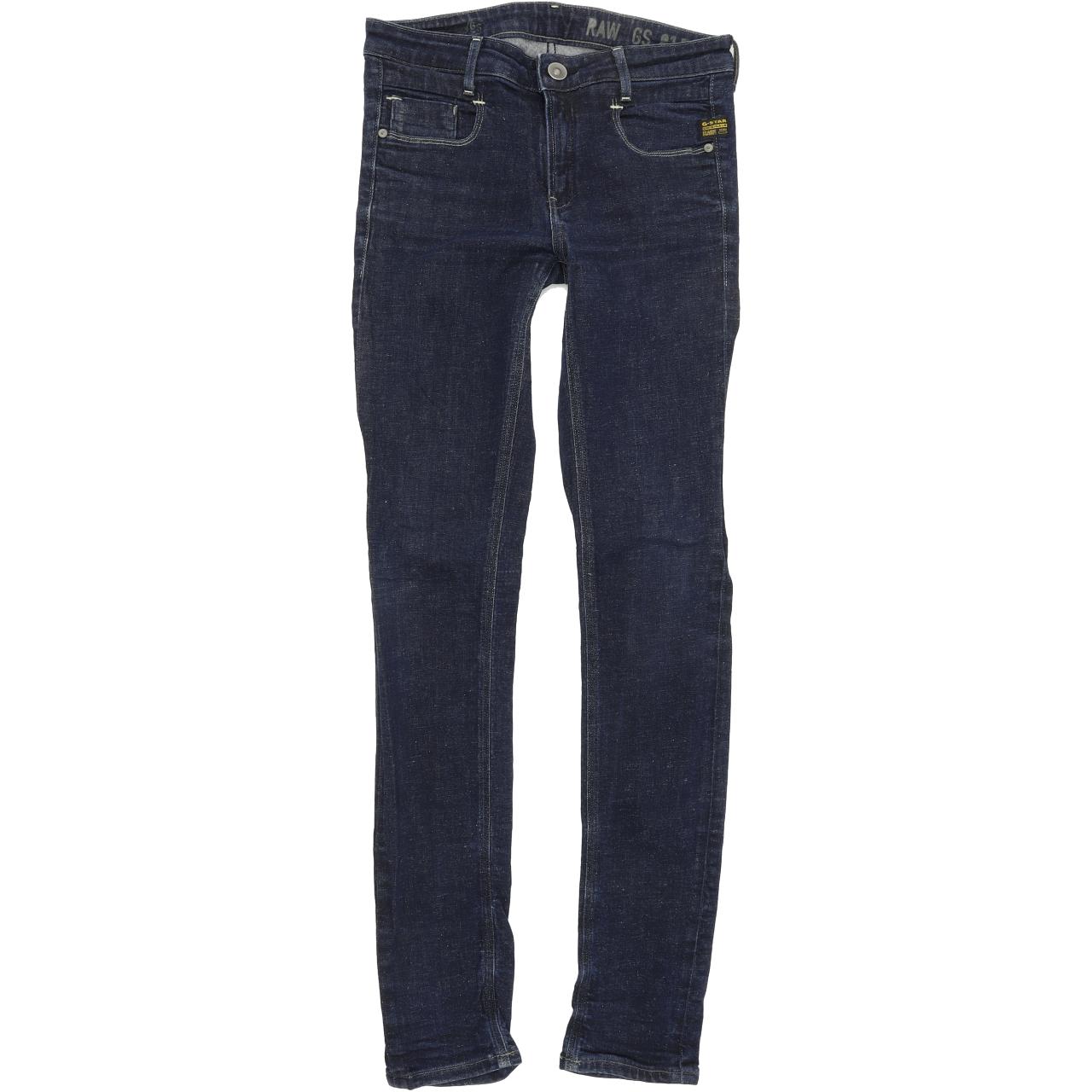 G-Star Super Blue Skinny Slim Stretch Jeans W26 L31