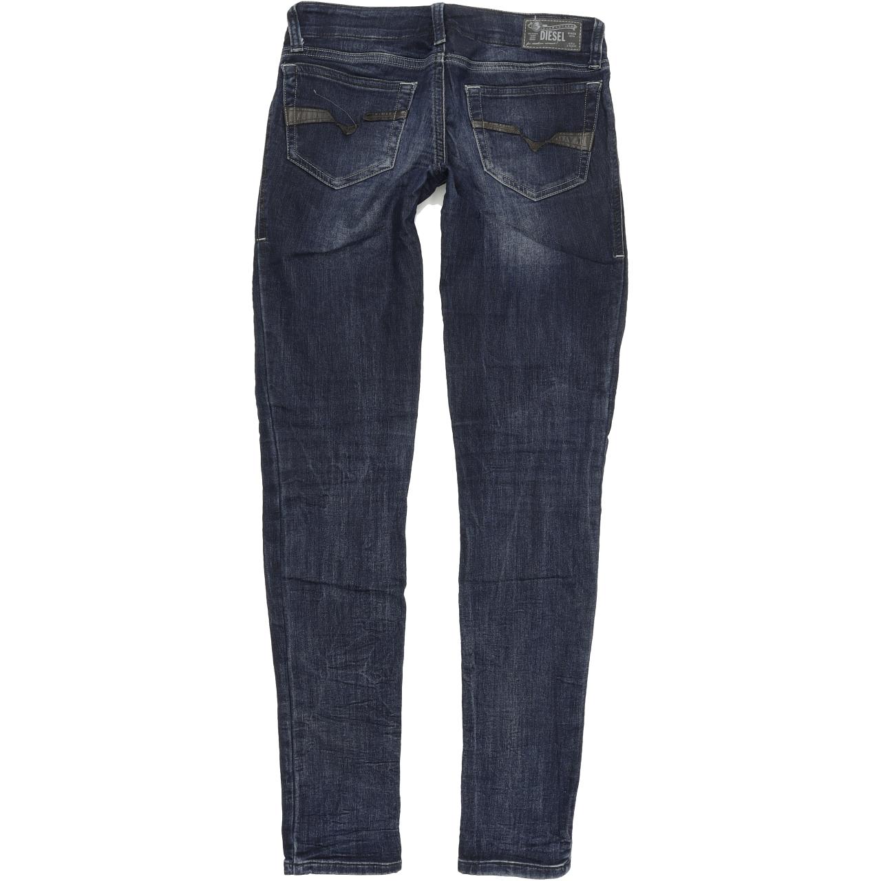 Diesel Speedjegg J S KXAWG Kids Women Blue Skinny Slim Jegging Stretch Jeans W27 L32
