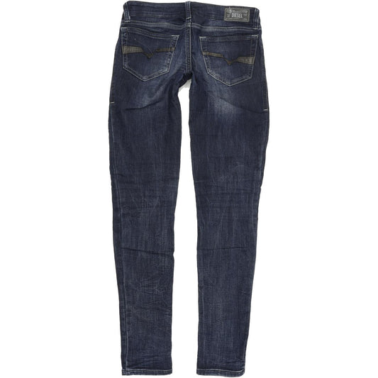 Diesel Speedjegg J S KXAWG Kids Women Blue Skinny Slim Jegging Stretch Jeans W27 L32