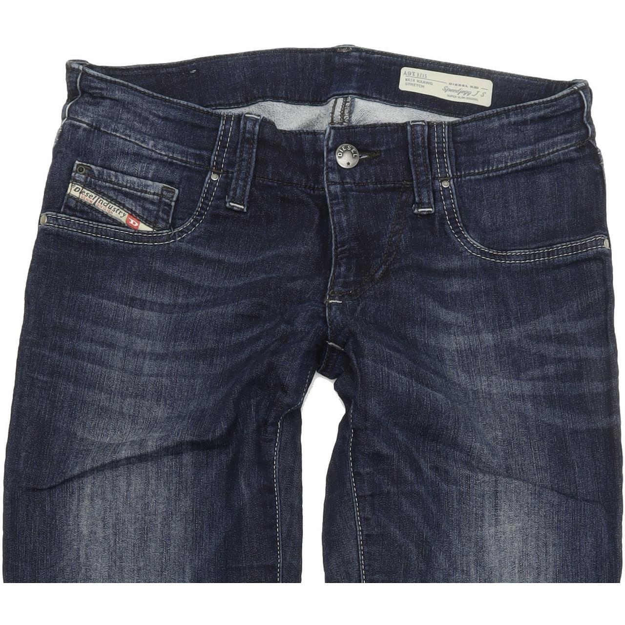Diesel Speedjegg J S KXAWG Kids Women Blue Skinny Slim Jegging Stretch Jeans W27 L32