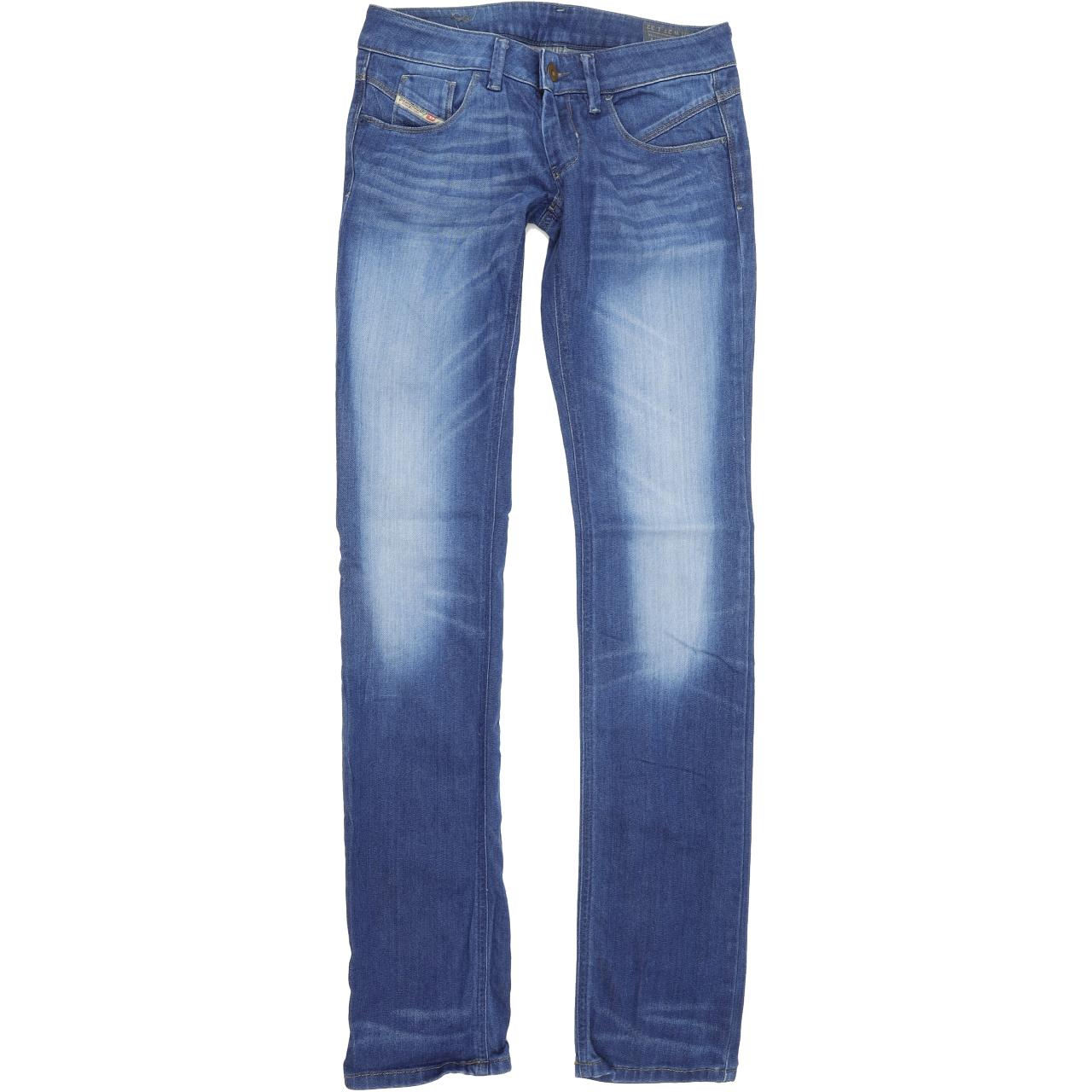 Diesel Lowette 008PZ Women Blue Straight Slim Stretch Jeans W27 L32