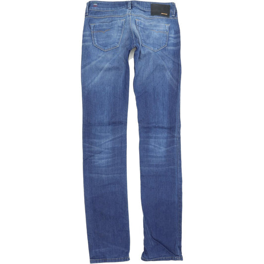 Diesel Lowette 008PZ Women Blue Straight Slim Stretch Jeans W27 L32
