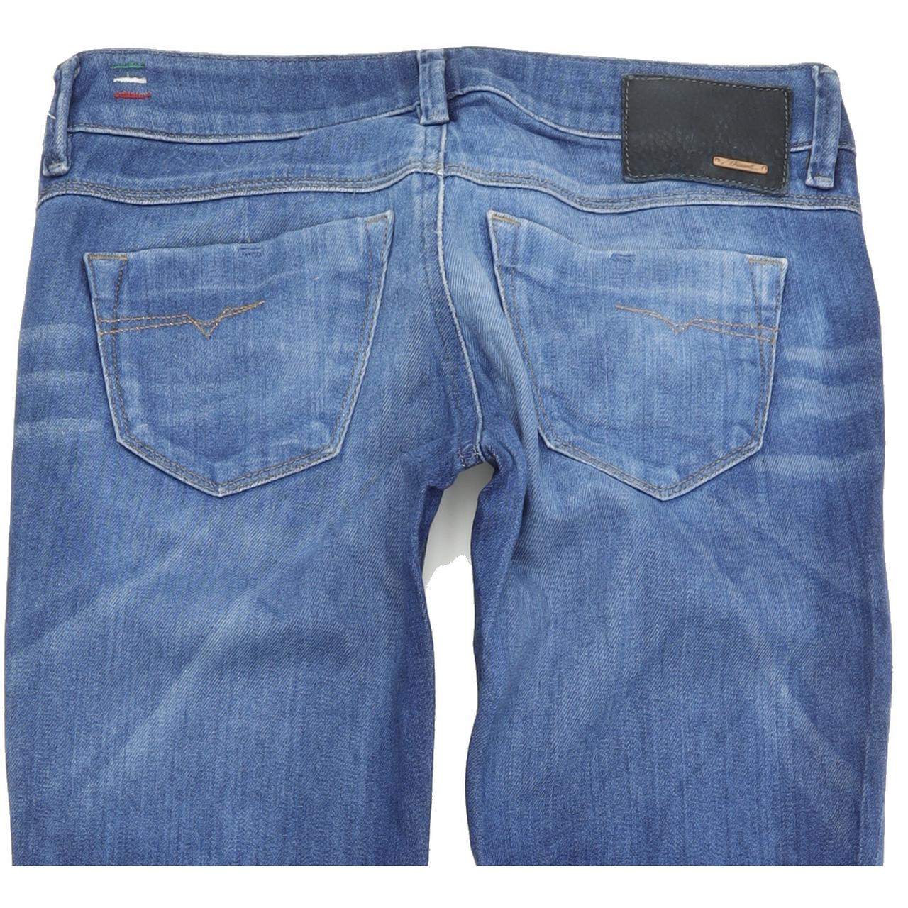 Diesel Lowette 008PZ Women Blue Straight Slim Stretch Jeans W27 L32