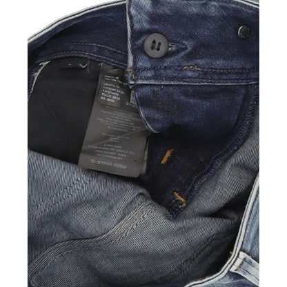 G-Star Lynn D-Mid Zip Ankle Women Blue Skinny Slim Capri Stretch Jeans W26 L30