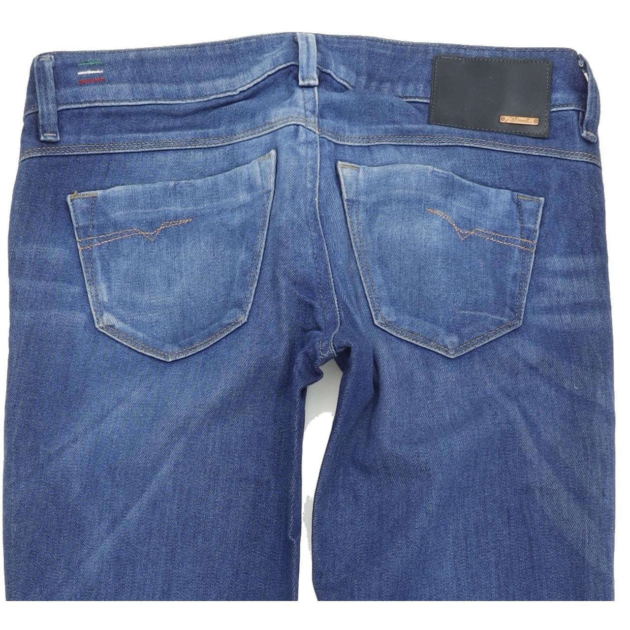 Diesel Lowette 008PZ Blue Straight Slim Stretch Jeans W27 L32