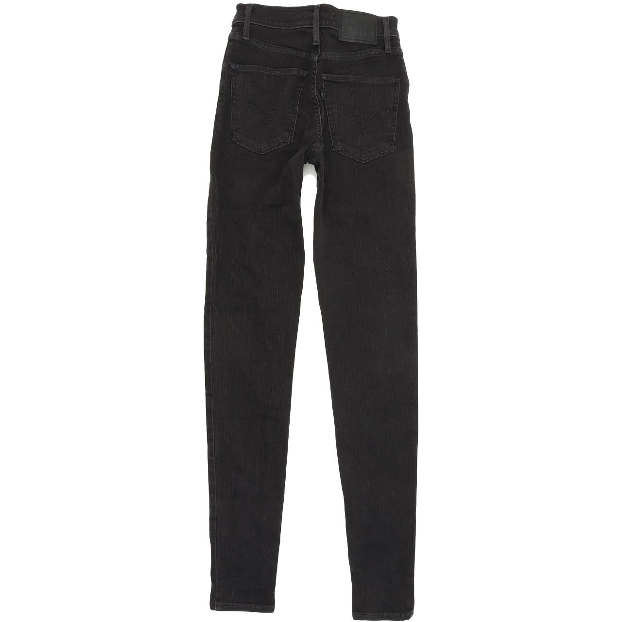 Levi's Mile High Super Women Black Skinny Slim Stretch Jeans W24 L32