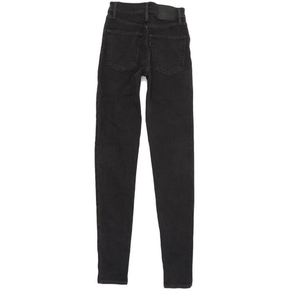 Levi's Mile High Super Women Black Skinny Slim Stretch Jeans W24 L32