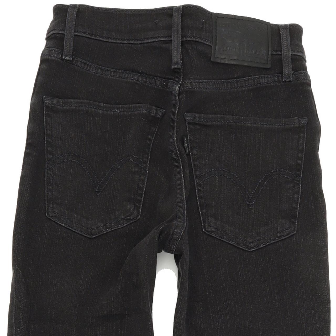 Levi's Mile High Super Women Black Skinny Slim Stretch Jeans W24 L32