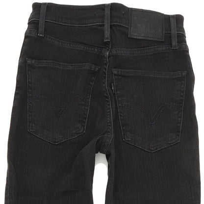 Levi's Mile High Super Women Black Skinny Slim Stretch Jeans W24 L32
