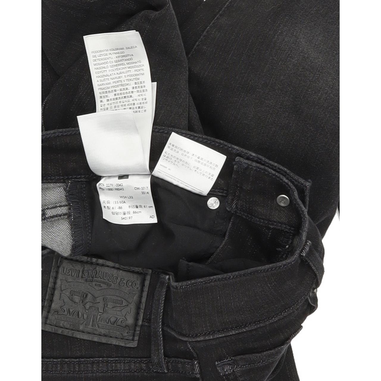 Levi's Mile High Super Women Black Skinny Slim Stretch Jeans W24 L32
