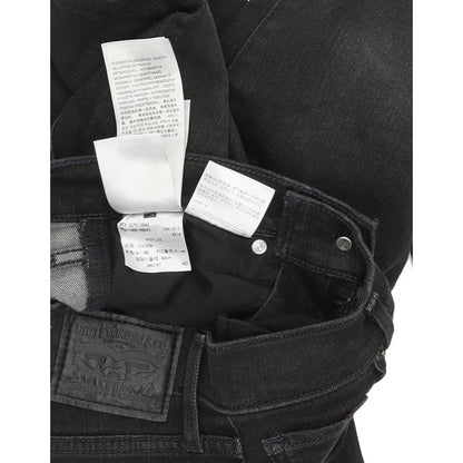 Levi's Mile High Super Women Black Skinny Slim Stretch Jeans W24 L32