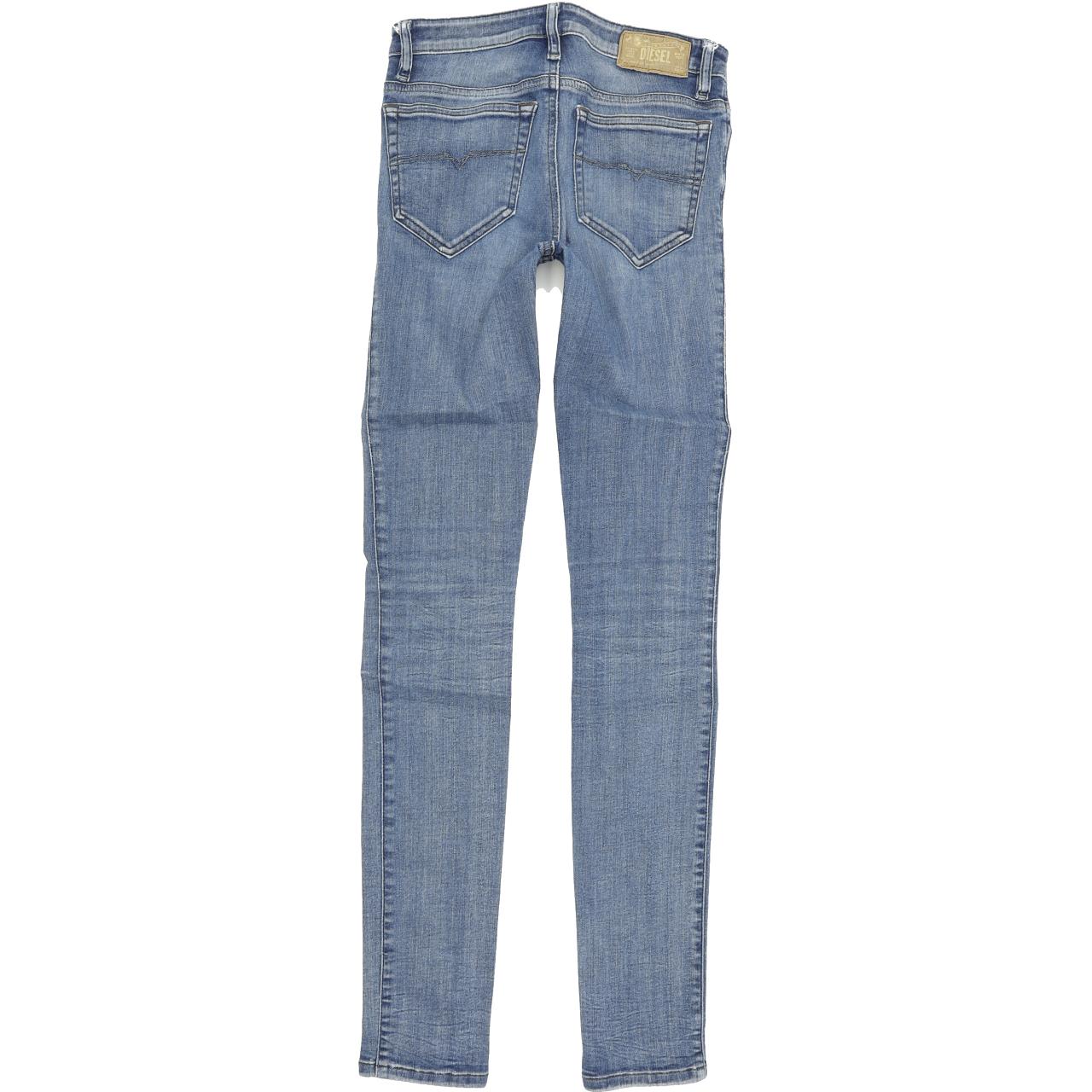 Diesel Skinzee 0R22D Women Blue Skinny Slim Stretch Jeans W26 L32